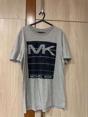 Michael Kors men's short-sleeved light gray shirt size M like new