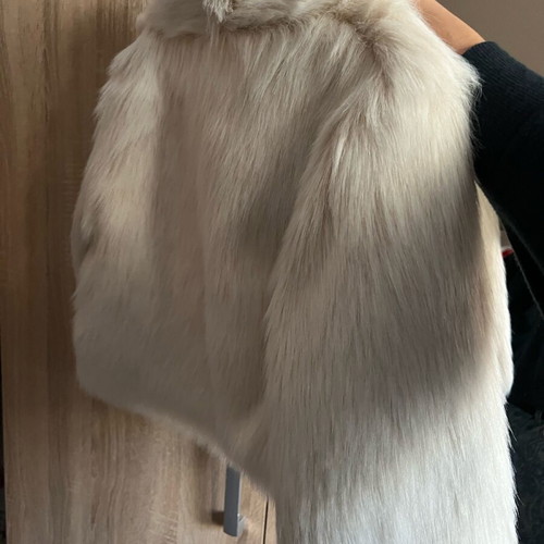 Fur bolero like new, not very short