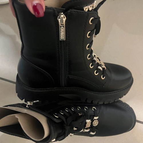 Guess boots new black combat style size 37
