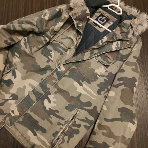 Emerson jacket used, men's large, khaki color
