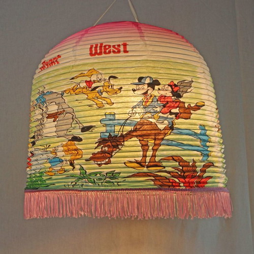 Children's ceiling lamp shade new, made of rice paper, diameter 35cm