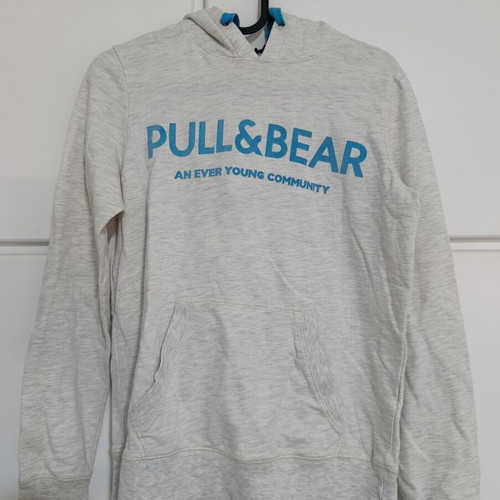 Pull & Bear gray hoodie used, size S