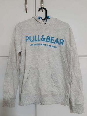 Pull & Bear gray hoodie used, size S