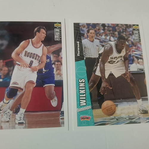 Upper Deck Collector's Choice 96-97 cards like new, Dominique Wilkins and Sarunas Marciulionis