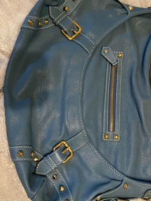 Balmain shoulder bag used, blue