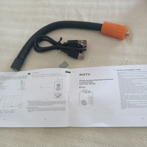 Electronic Air Compressor rechargeable for tire inflation