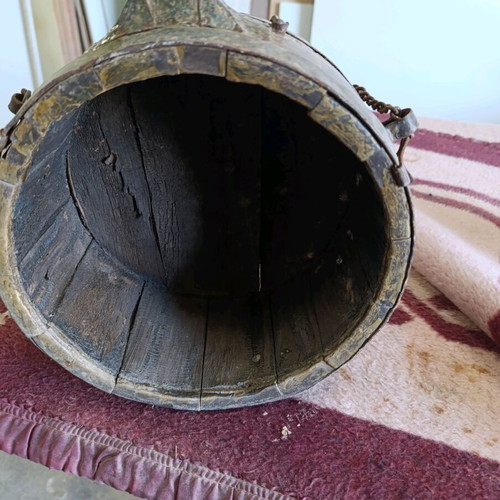 Wooden Bouklos Vintage Water Canteen Very Old Item