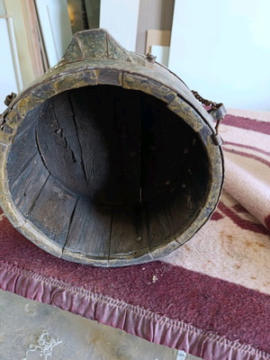 Wooden Bouklos Vintage Water Canteen Very Old Item