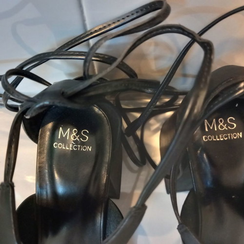 M&S Collection sandals used, size 39, black with laces