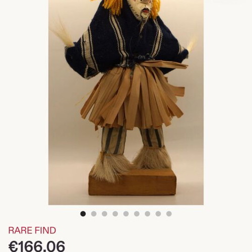 West African Masked Tribal Yacouba Dan Dance Figurine 27cm like new