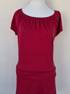 Benetton dress pink fuchsia size S like new