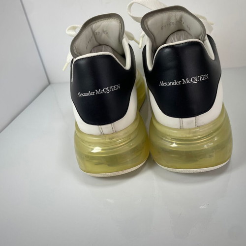 Alexander McQueen Oversized Sneakers Size 37 Like New, White Leather