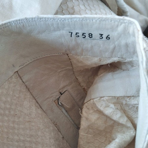 Rocco P. leather boots like new, size 37, white