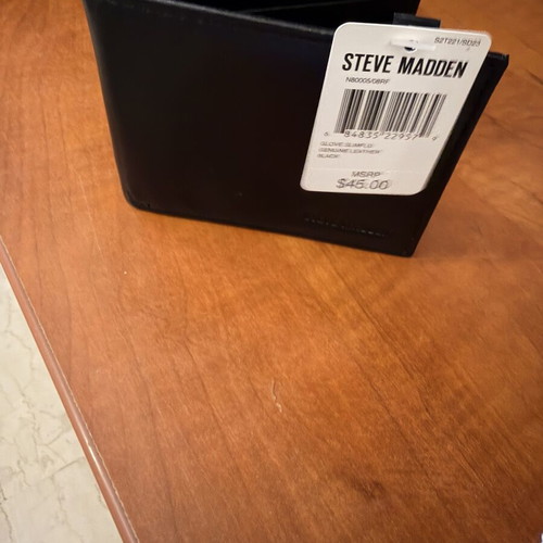 Steve Madden men's wallet, black