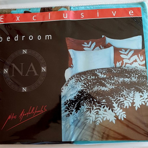 Super king bed sheets new, set with cotton satin pillowcases