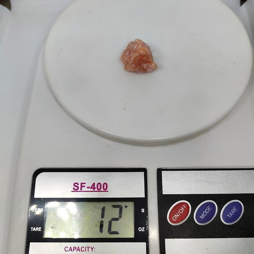 Orange Calcite natural raw mineral 12g like new