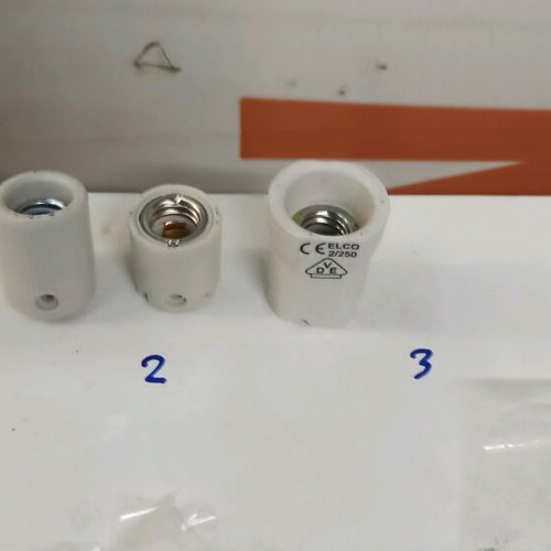 E14 porcelain lamp holders electrical supplies new, 3 sizes