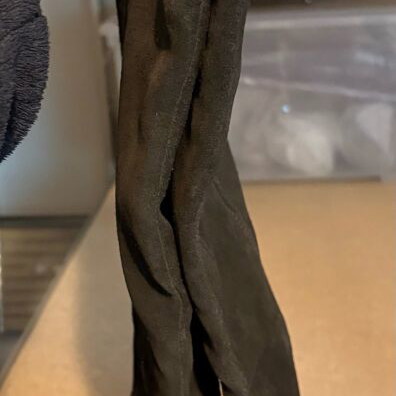 Black boots size 38 like new, leather and suede
