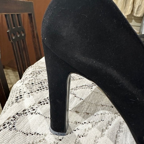 Bournazos pumps used, black, size 38, suede