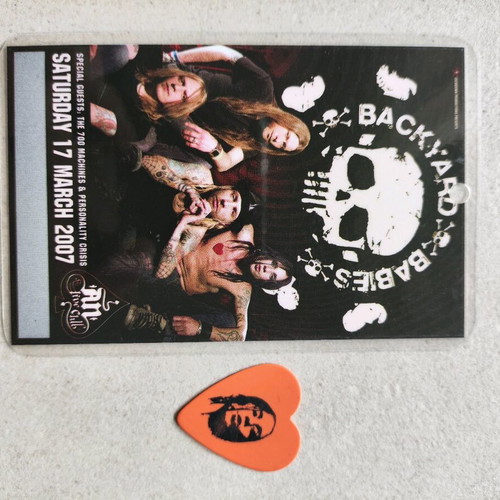 Backyard Babies backstage pick in excellent condition