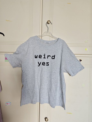 Pull & Bear Grey Short-Sleeve T-Shirt like new, size M