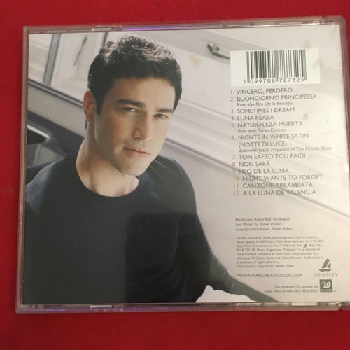 Mario Frangoulis Sometimes I Dream CD like new