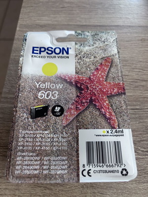 Epson Yellow 603 Ink Cartridge new, 2.4 ml