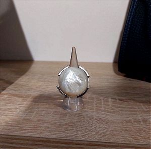 Δαχτυλιδι από ασήμι και Σεντέφι / Mother of pearl
