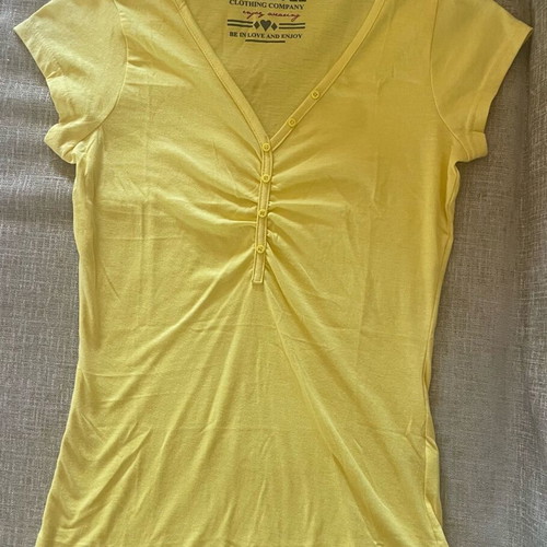 Sublevel women's summer blouse like new, yellow, size S