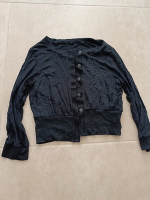 Intimissimi cropped knit cardigan size S used, black