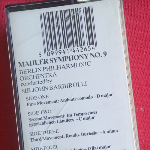 Mahler Symphony No. 9 cassette tapes like new, Berlin Philharmonic