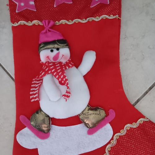 Christmas decorative stocking used