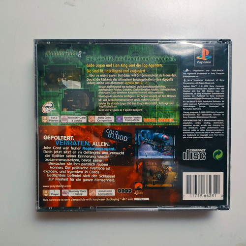 Syphon Filter 2 & Cold Blood PlayStation PS1 game used