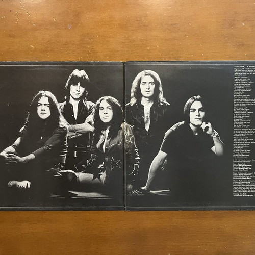 Rainbow Rising LP used with visible cover marks, excellent disc condition