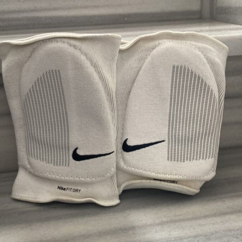 Nike Pro kids' white kneepads