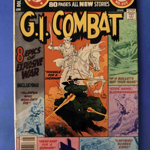 G.I. Combat 207 used comic book in English