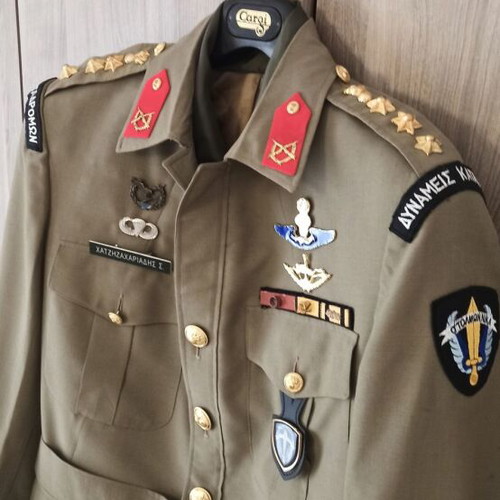 Summer Service Tunic 8G Africana Colonel Greek Army Special Forces like new