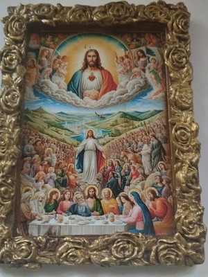 Ascension of Jesus Christ image new, handmade clay decoration