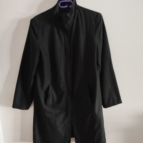 Women's black lightweight coat, casual classic style