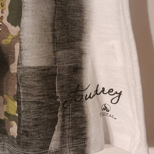 Audrey Hepburn short-sleeve t-shirt brand new with silver details