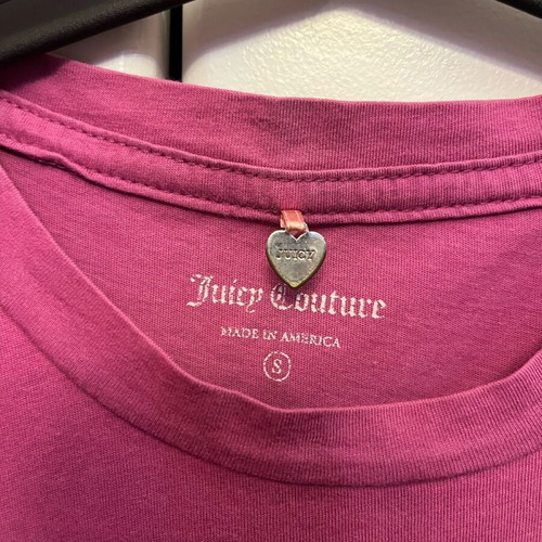 Juicy Couture short-sleeve shirt pink like new, size S