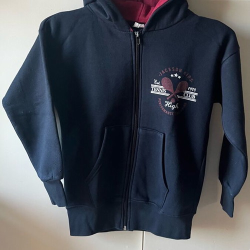 Jackson’s No8 sweatshirt used, blue, for ages 7-8