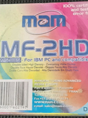 M.A.M. (Mitsui Advanced Media) δισκέτες 3.5" DS/DD πακέτο των 10 σφραγισμένο