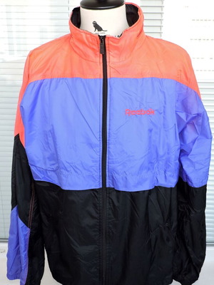 Reebok Vintage Jacket Men’s XL used, purple, black, orange