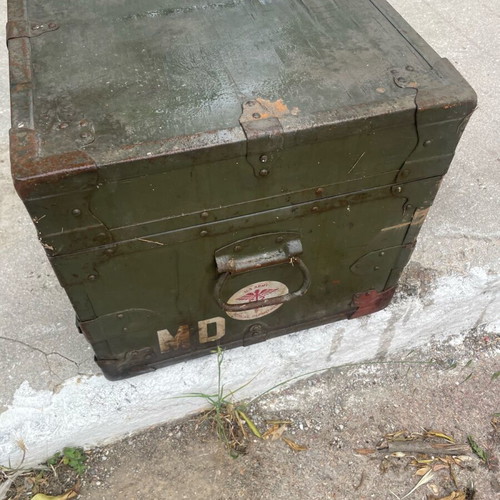 Military trunk used from 1940 American 75x44x41 height