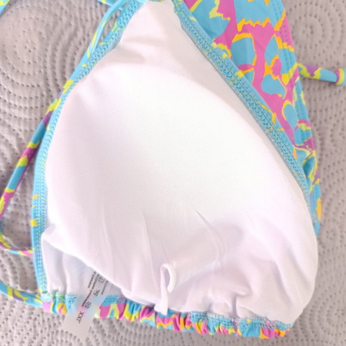 Bikini set XXL new, colorful turquoise, padded top