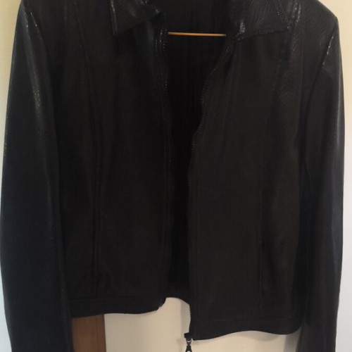 Ysatis leather jacket like new, black, size S