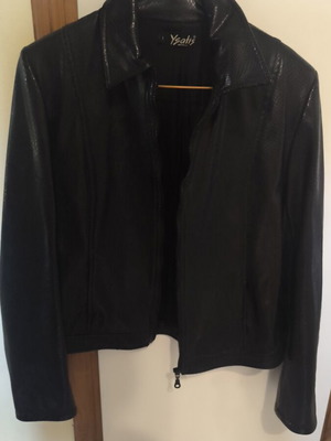 Ysatis leather jacket like new, black, size S