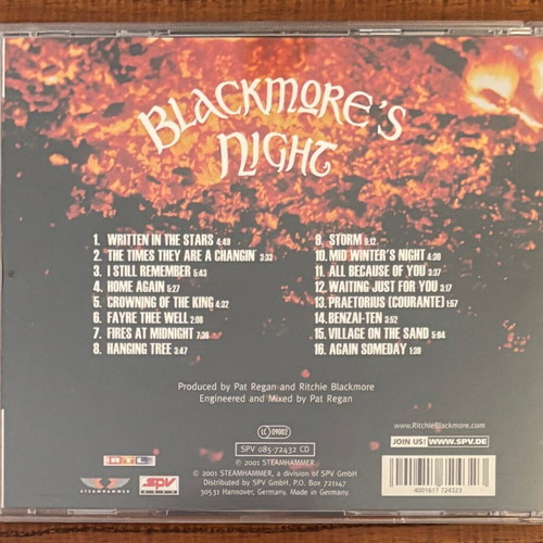 Blackmore's Night Fires at Midnight CD like new, folk