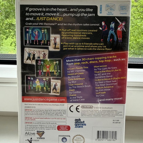 Just Dance Wii game used for Nintendo Wii with manual